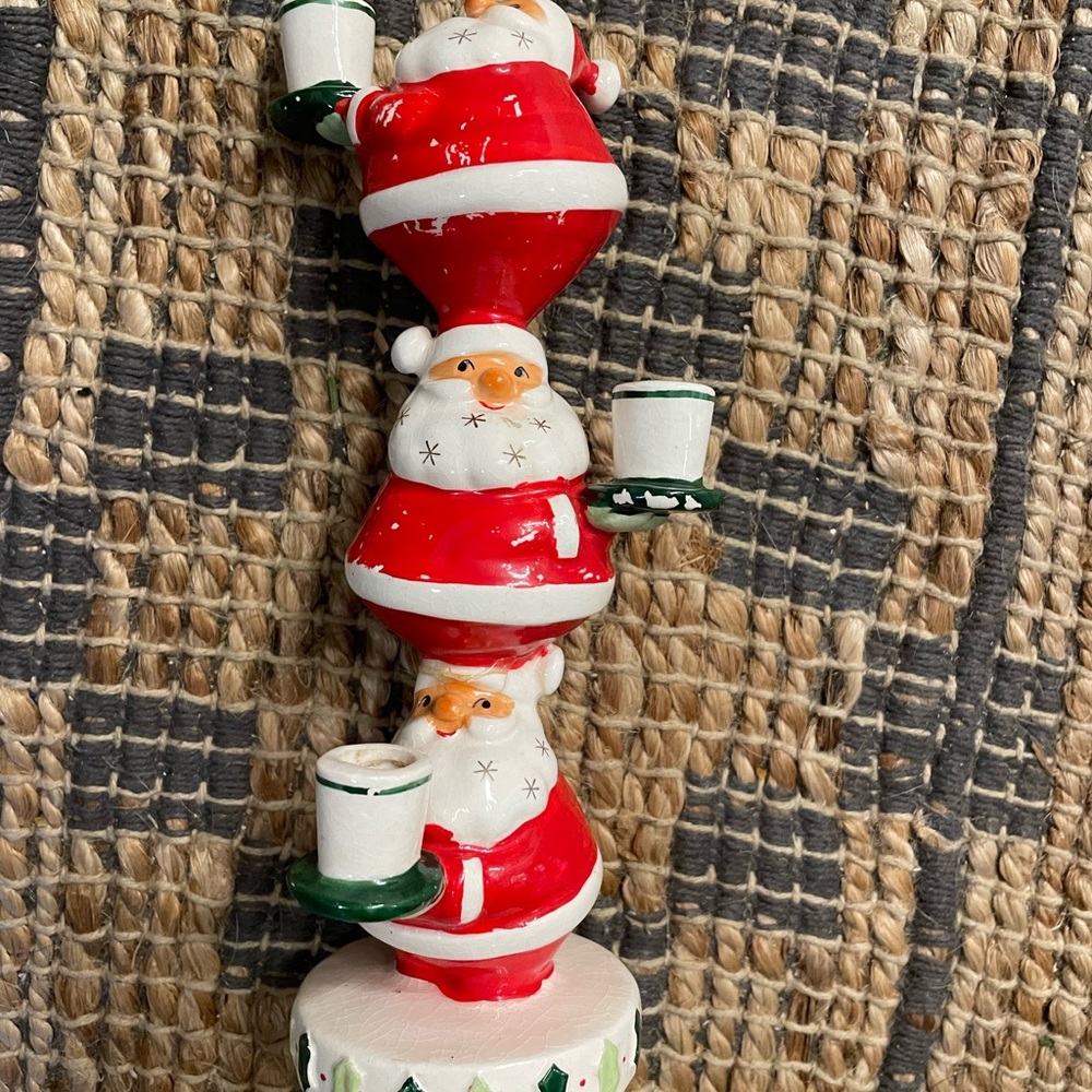 Holt Howard Santa candleholder
